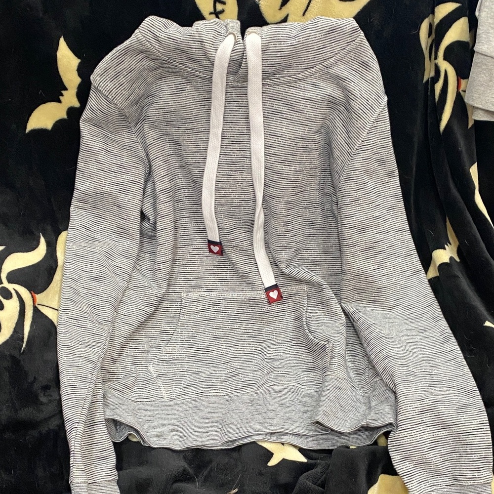 Reflex Gray Striped Women's Hoodie